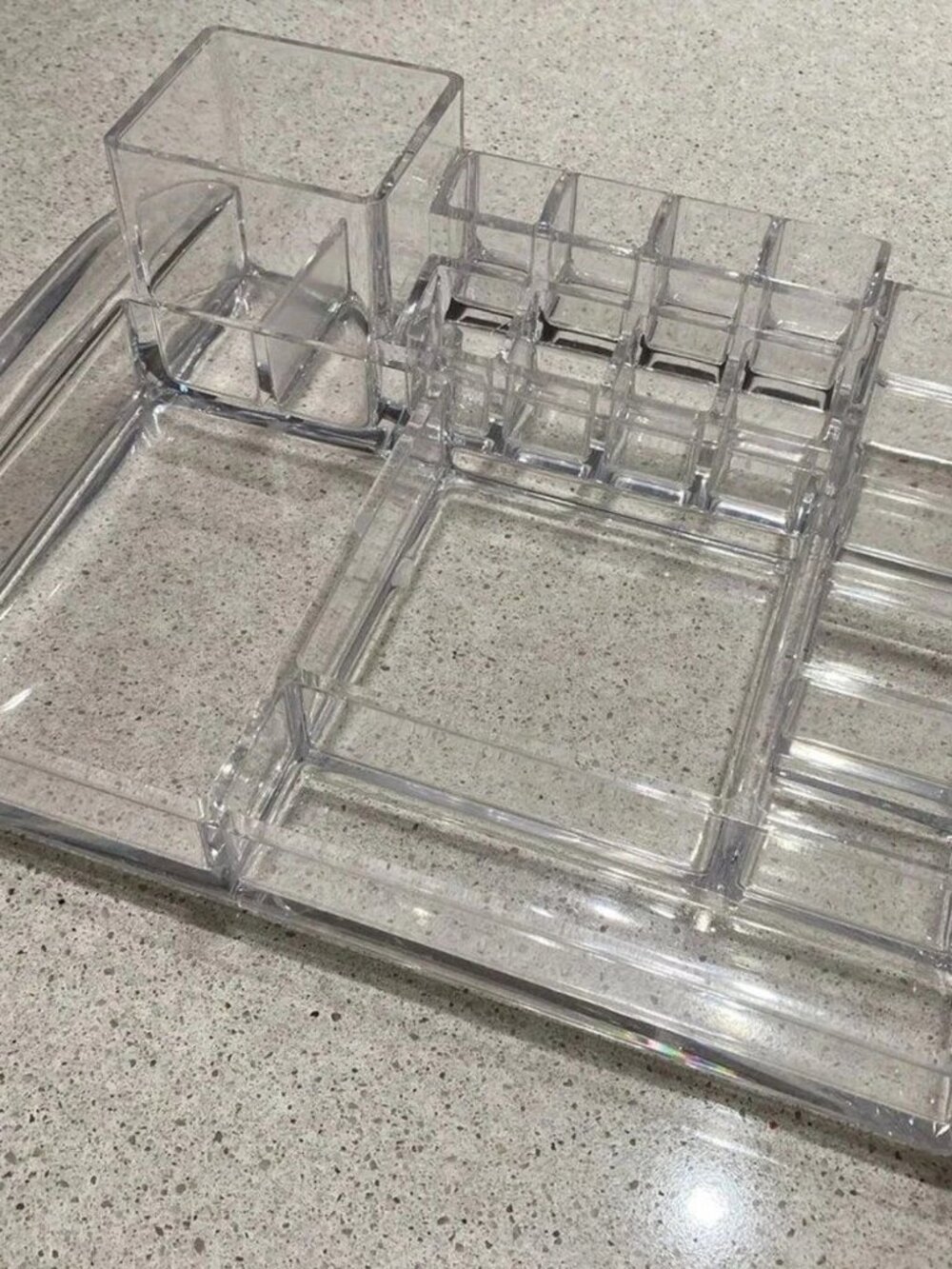 Acrylic Thick Sturdy Make Up Organizer-10.5"x7"